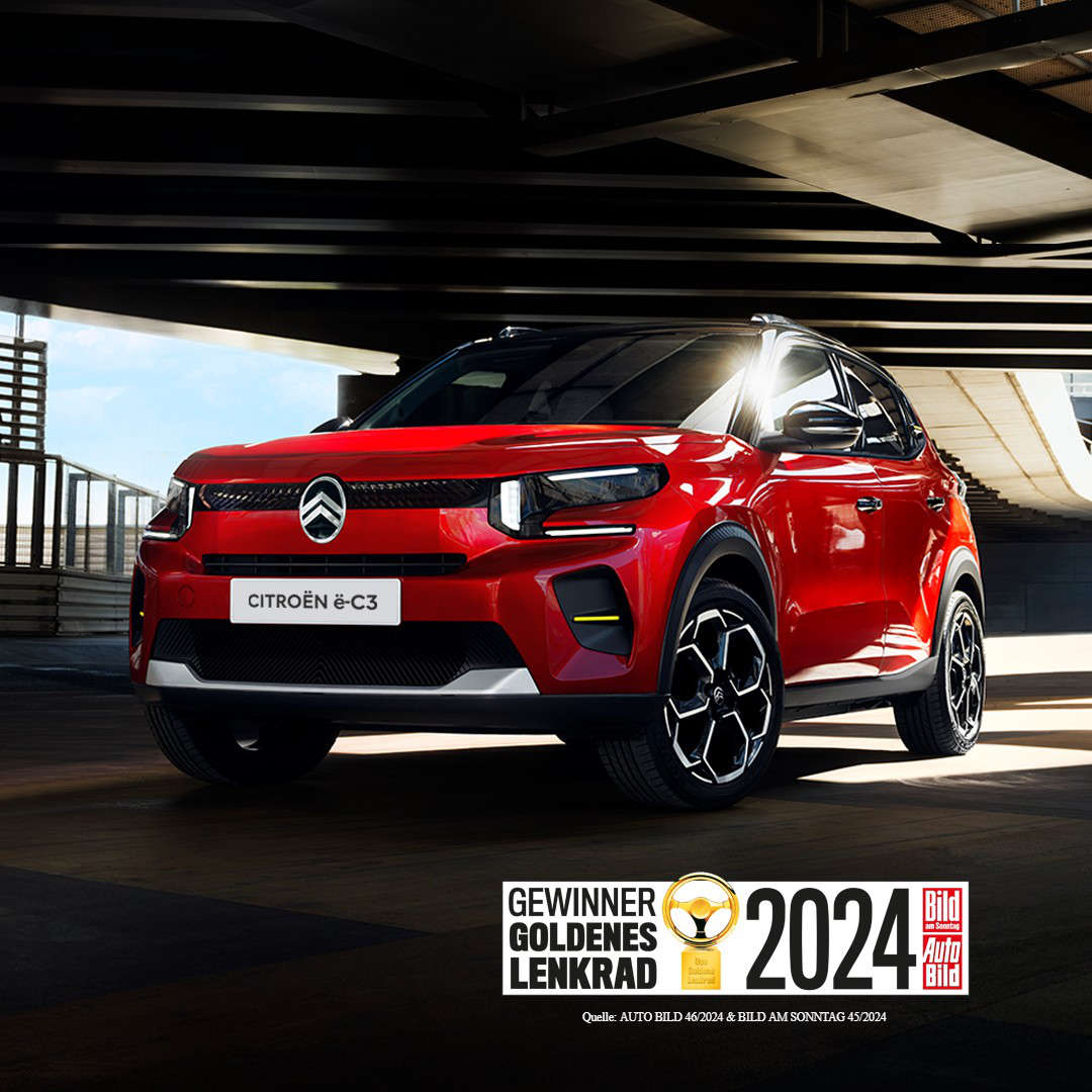 Новий CITROЁN ë-C3 — переможець премії «Золоте кермо 2024» в категорії «Автомобілі ціною до 25 000 євро»